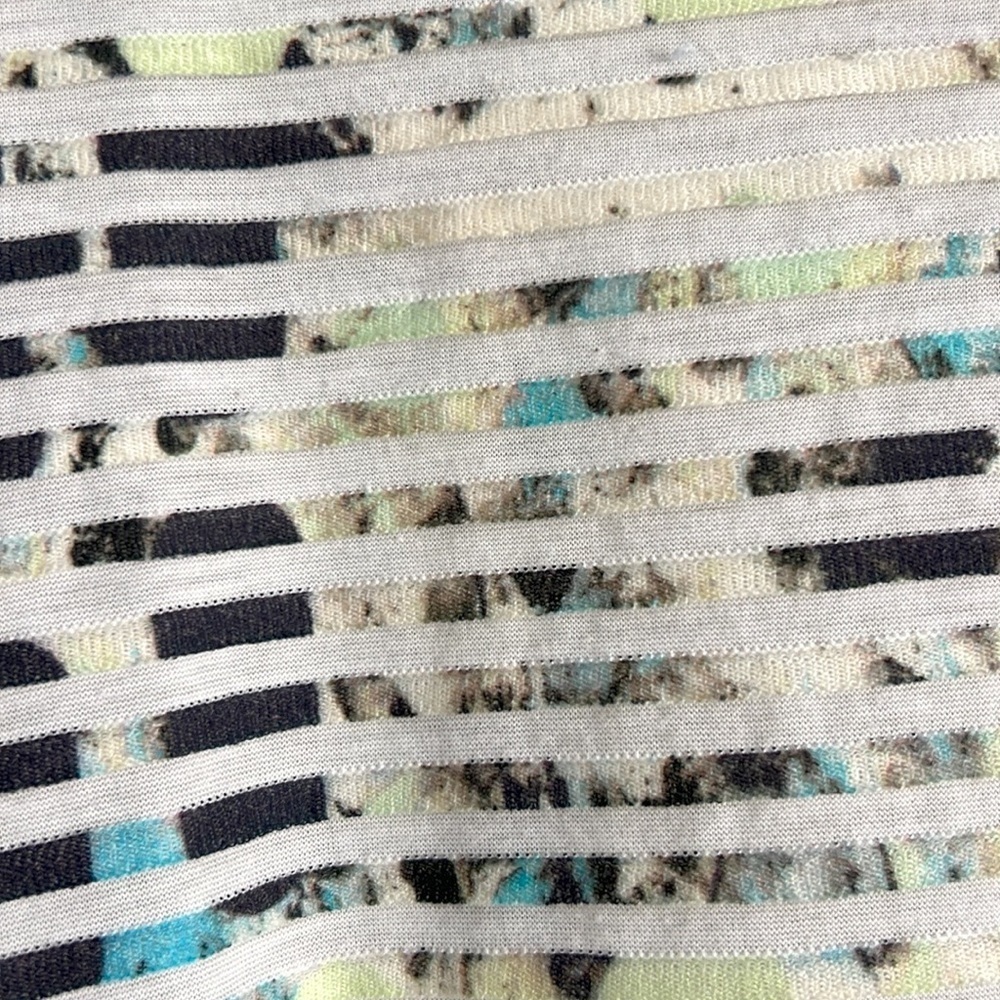 Barney’s New York Mini Dress Short Sleeve Striped Mesh - Picture 5 of 11